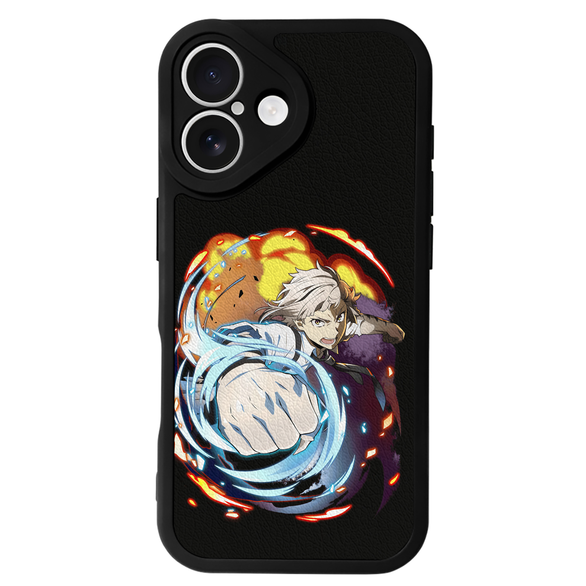 （画像用） 文豪ストレイドッグス Bungo Stray Dogs 【iPhone 16シリーズ対応】シリコンスマホケース（レザー調） 材質：シリコン